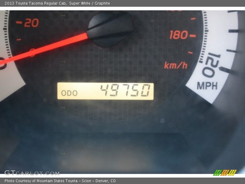 Super White / Graphite 2013 Toyota Tacoma Regular Cab