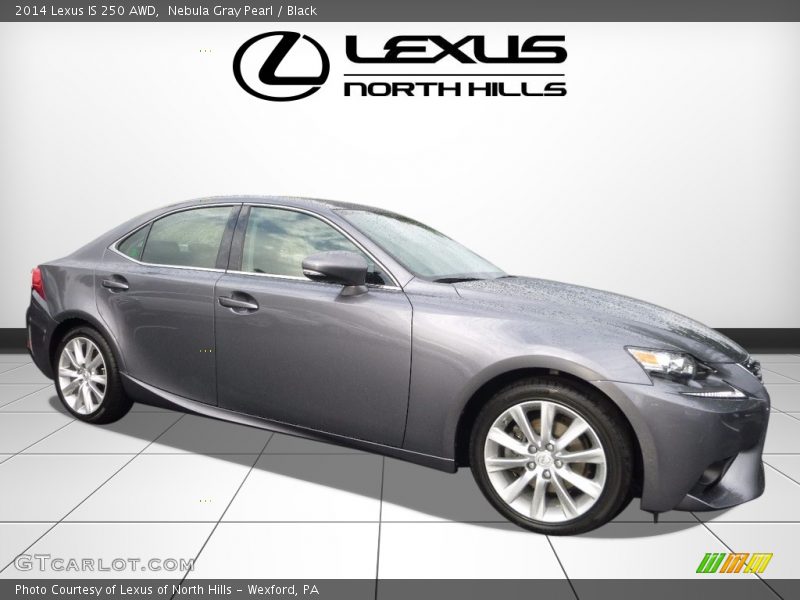 Nebula Gray Pearl / Black 2014 Lexus IS 250 AWD