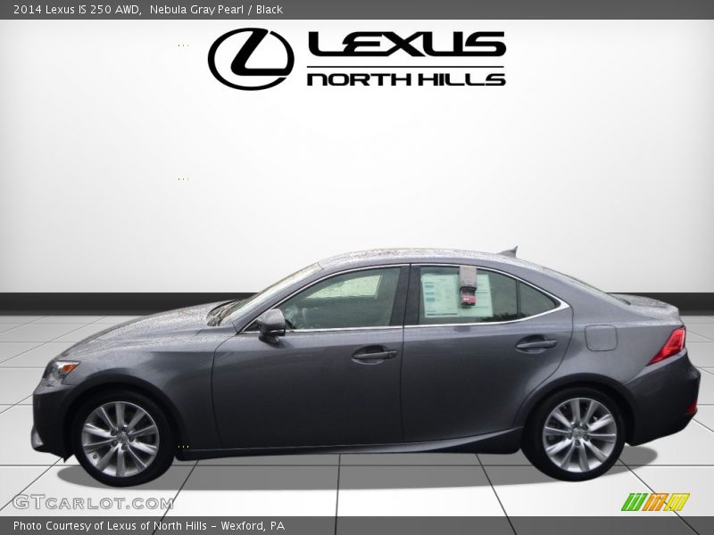 Nebula Gray Pearl / Black 2014 Lexus IS 250 AWD
