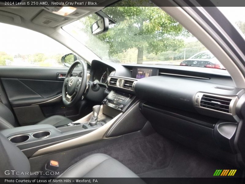 Nebula Gray Pearl / Black 2014 Lexus IS 250 AWD
