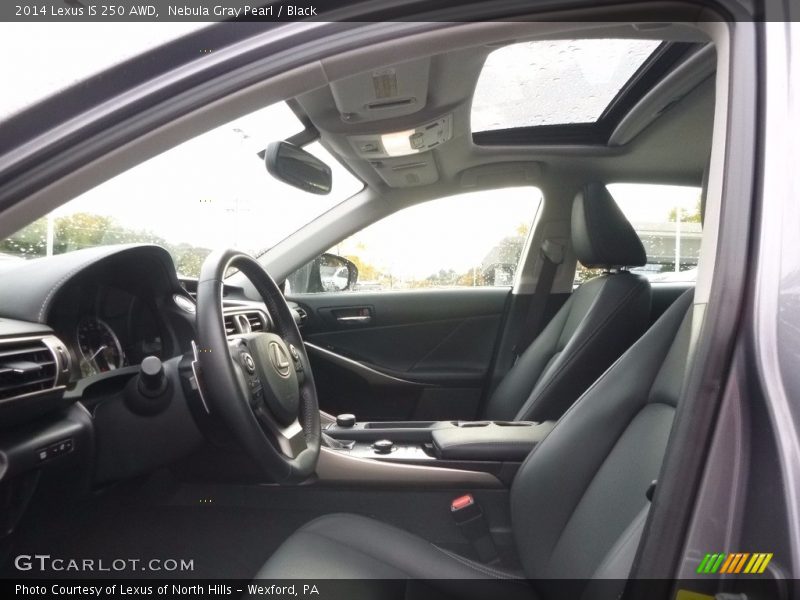 Nebula Gray Pearl / Black 2014 Lexus IS 250 AWD