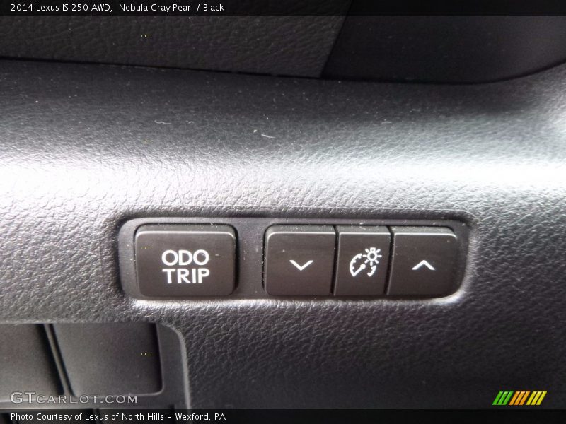 Nebula Gray Pearl / Black 2014 Lexus IS 250 AWD