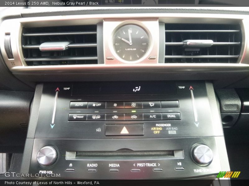 Nebula Gray Pearl / Black 2014 Lexus IS 250 AWD
