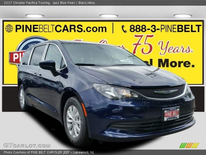 Jazz Blue Pearl / Black/Alloy 2017 Chrysler Pacifica Touring
