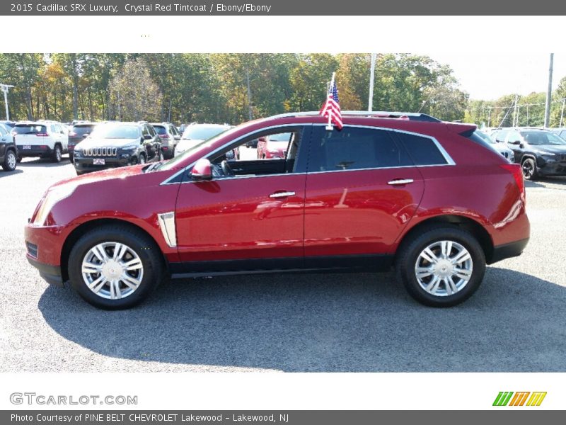 Crystal Red Tintcoat / Ebony/Ebony 2015 Cadillac SRX Luxury