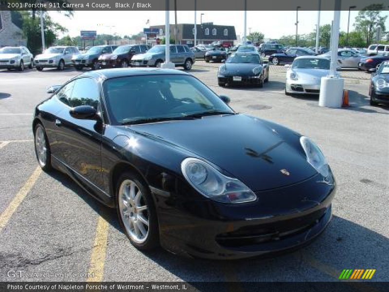 Black / Black 2001 Porsche 911 Carrera 4 Coupe
