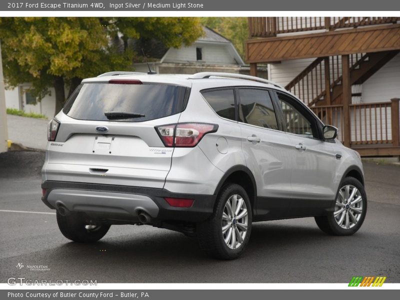 Ingot Silver / Medium Light Stone 2017 Ford Escape Titanium 4WD