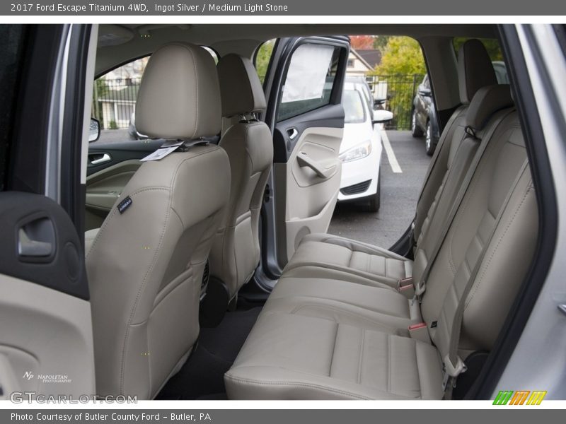 Ingot Silver / Medium Light Stone 2017 Ford Escape Titanium 4WD