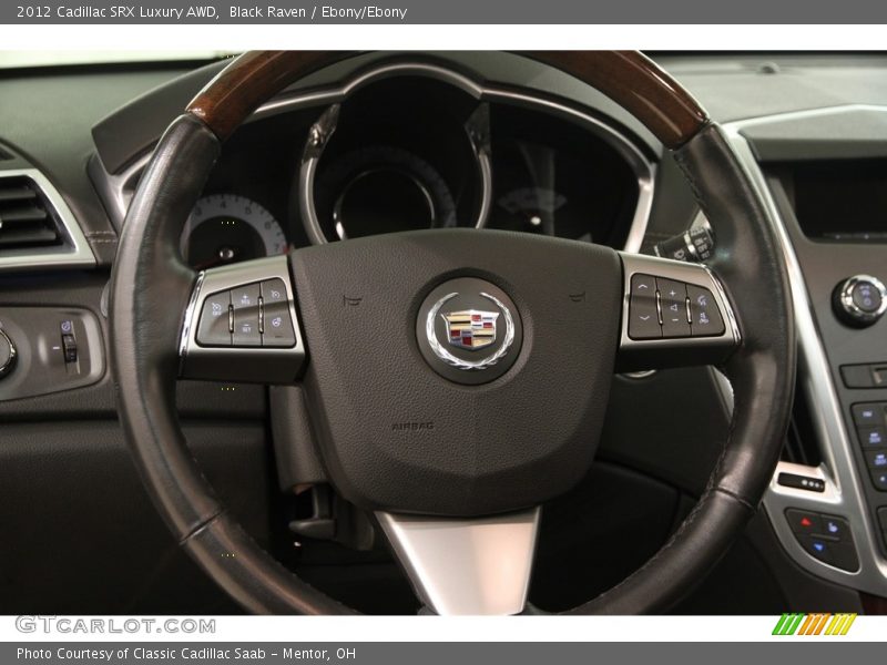 Black Raven / Ebony/Ebony 2012 Cadillac SRX Luxury AWD