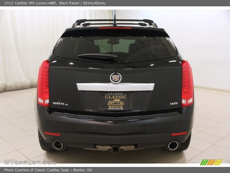 Black Raven / Ebony/Ebony 2012 Cadillac SRX Luxury AWD