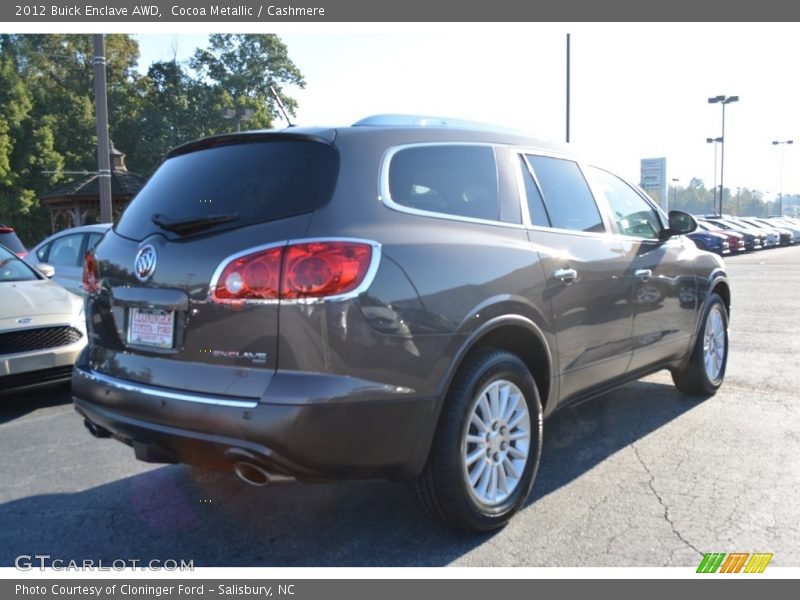 Cocoa Metallic / Cashmere 2012 Buick Enclave AWD