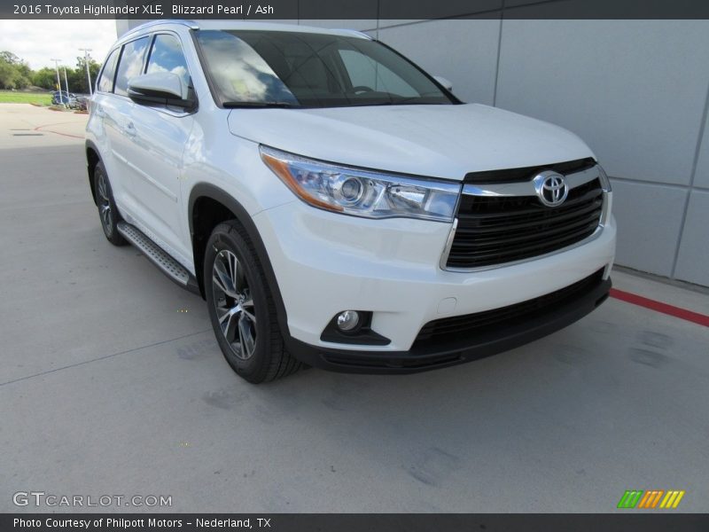 Blizzard Pearl / Ash 2016 Toyota Highlander XLE