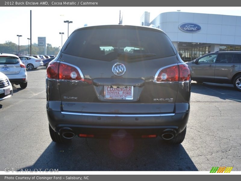 Cocoa Metallic / Cashmere 2012 Buick Enclave AWD