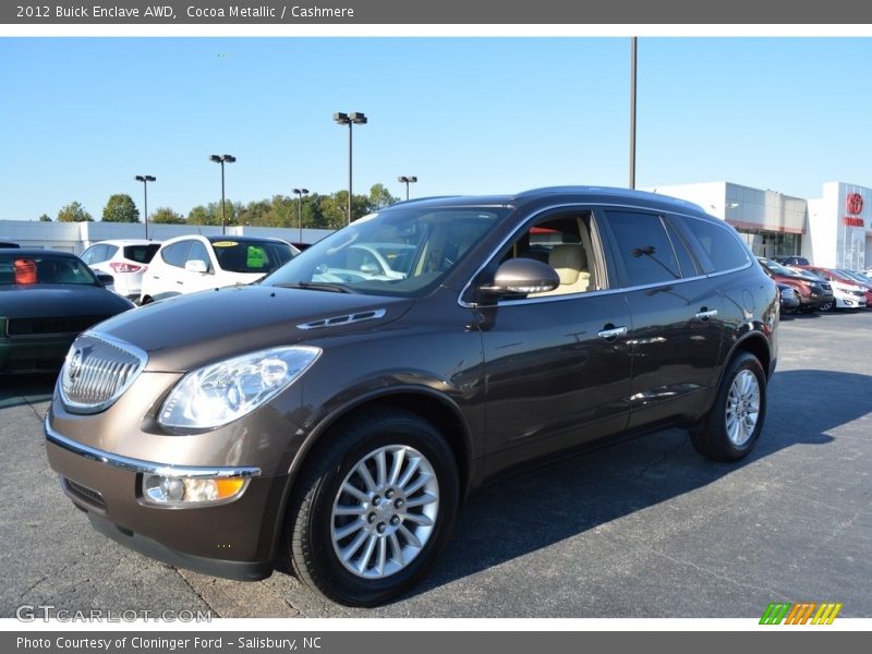 Cocoa Metallic / Cashmere 2012 Buick Enclave AWD