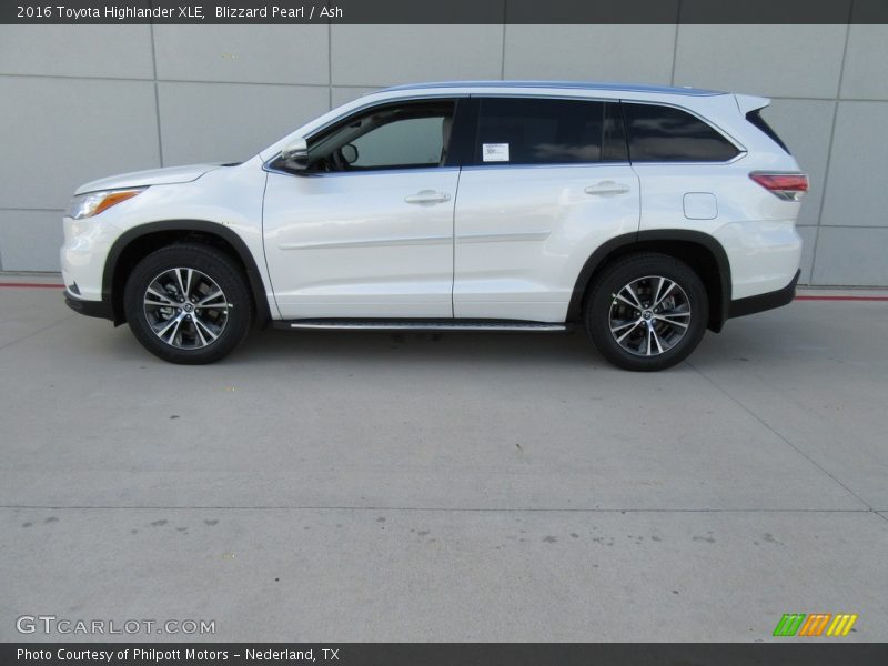 Blizzard Pearl / Ash 2016 Toyota Highlander XLE