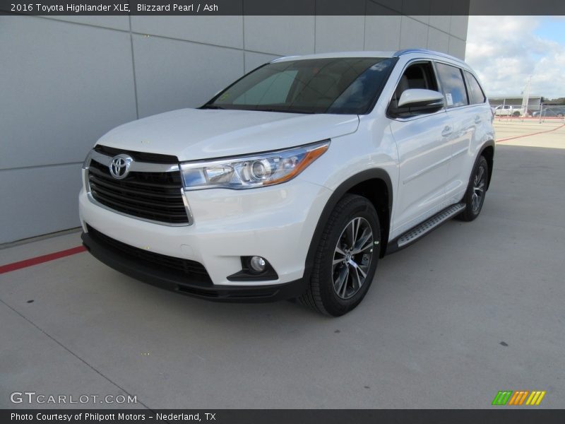Blizzard Pearl / Ash 2016 Toyota Highlander XLE