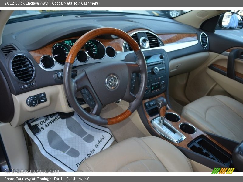 Cocoa Metallic / Cashmere 2012 Buick Enclave AWD
