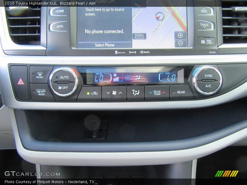 Blizzard Pearl / Ash 2016 Toyota Highlander XLE