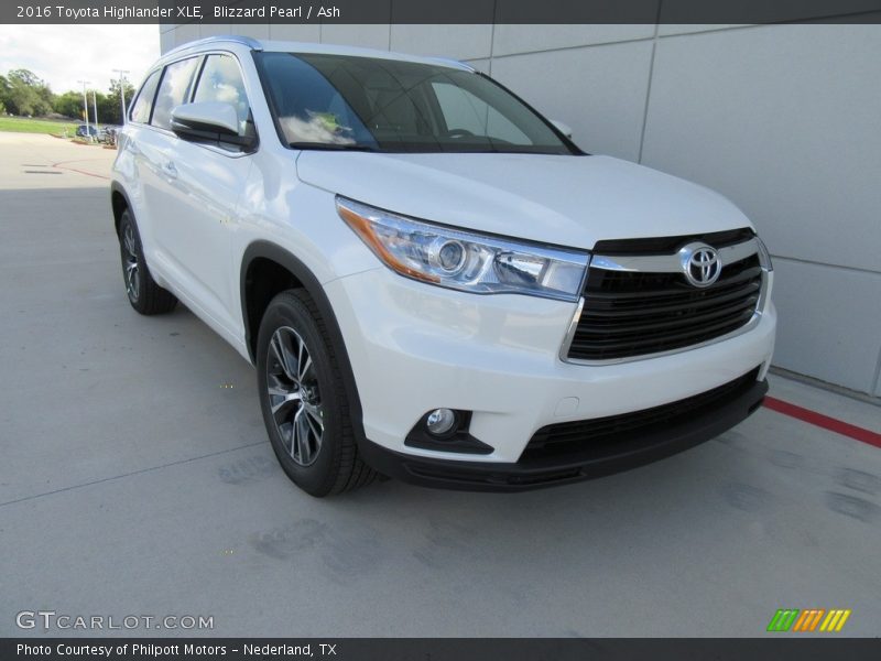 Blizzard Pearl / Ash 2016 Toyota Highlander XLE