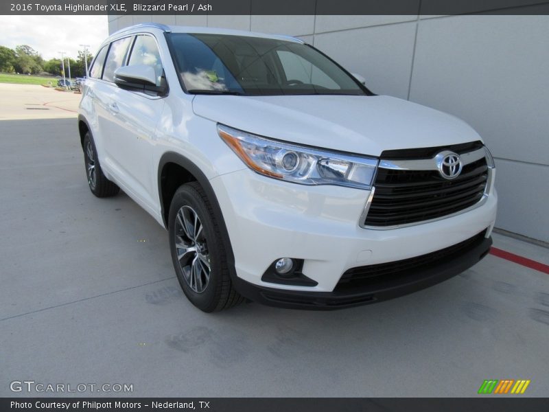 Blizzard Pearl / Ash 2016 Toyota Highlander XLE