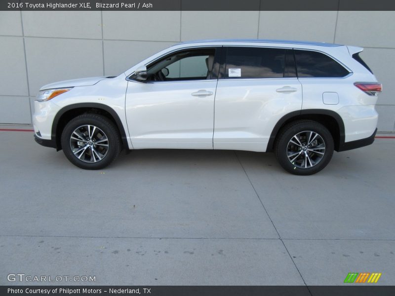 Blizzard Pearl / Ash 2016 Toyota Highlander XLE