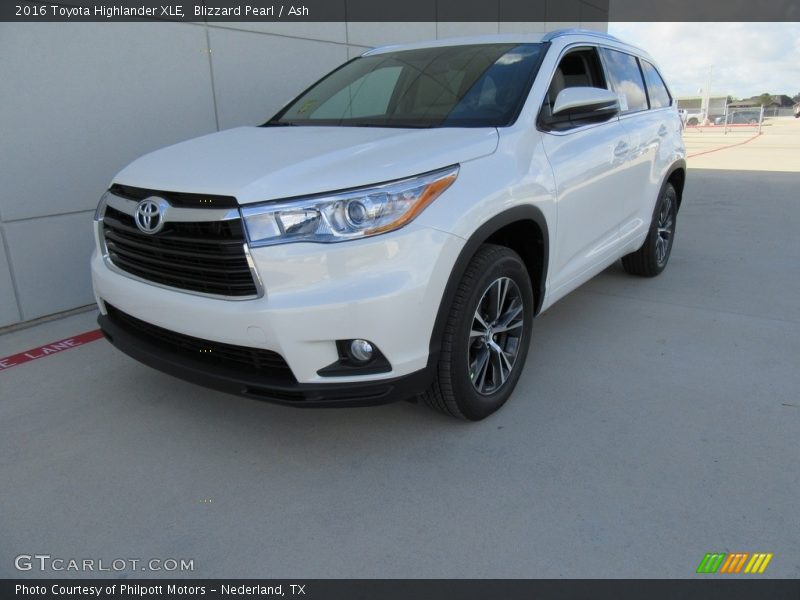 Blizzard Pearl / Ash 2016 Toyota Highlander XLE