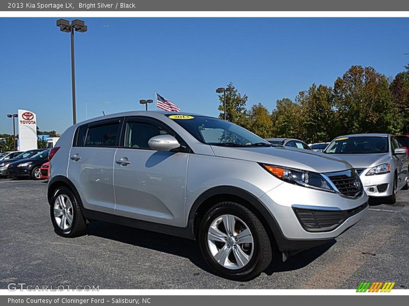 Bright Silver / Black 2013 Kia Sportage LX