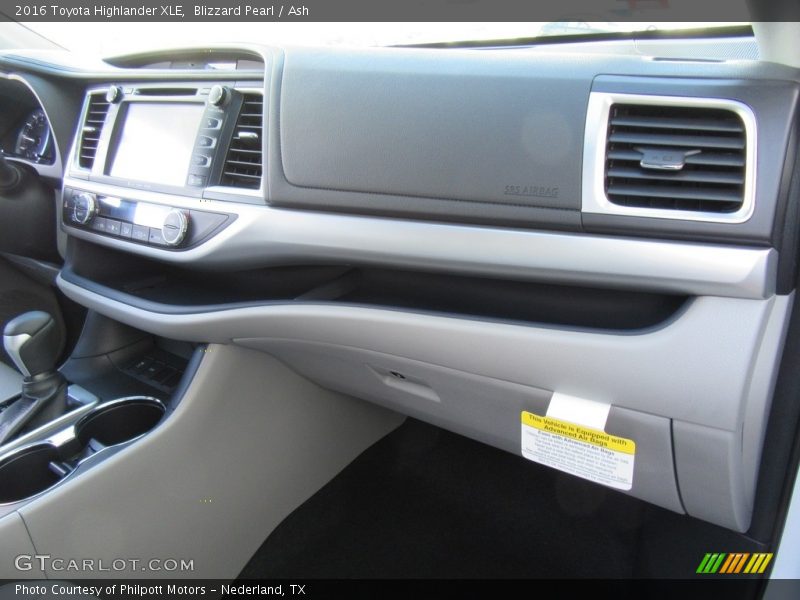 Blizzard Pearl / Ash 2016 Toyota Highlander XLE