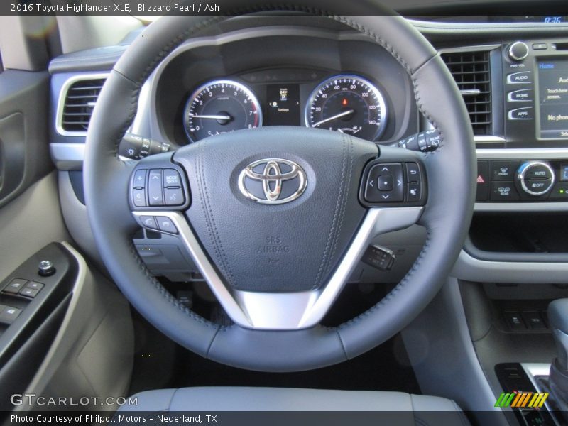 Blizzard Pearl / Ash 2016 Toyota Highlander XLE