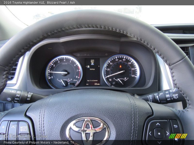 Blizzard Pearl / Ash 2016 Toyota Highlander XLE