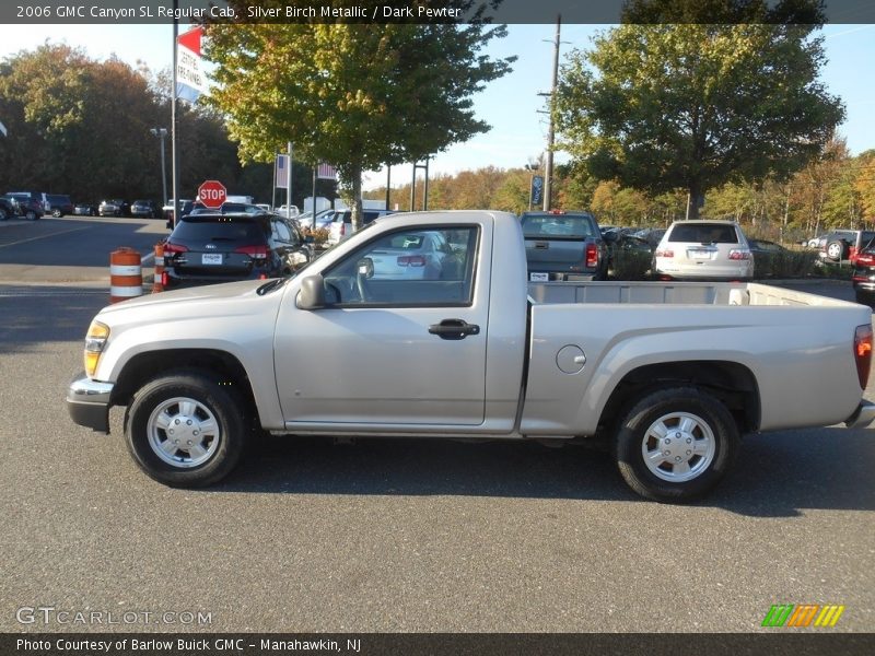 Silver Birch Metallic / Dark Pewter 2006 GMC Canyon SL Regular Cab