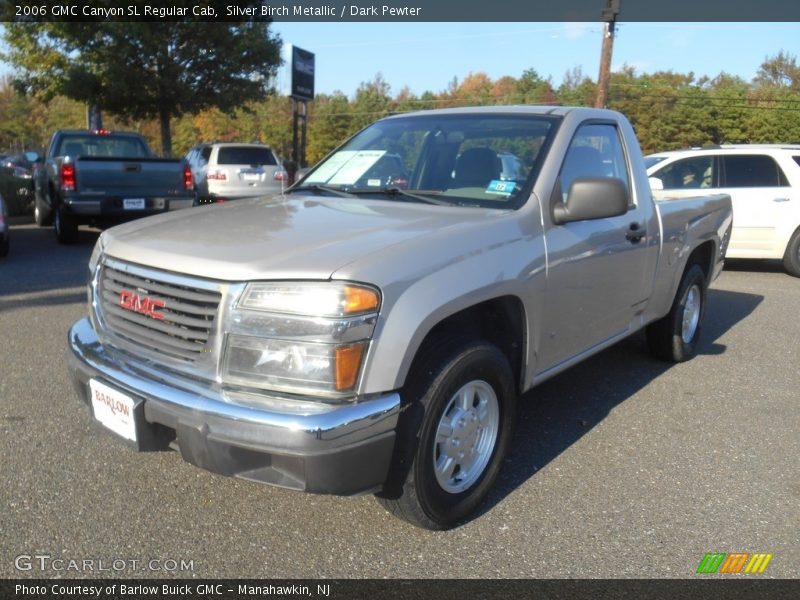 Silver Birch Metallic / Dark Pewter 2006 GMC Canyon SL Regular Cab