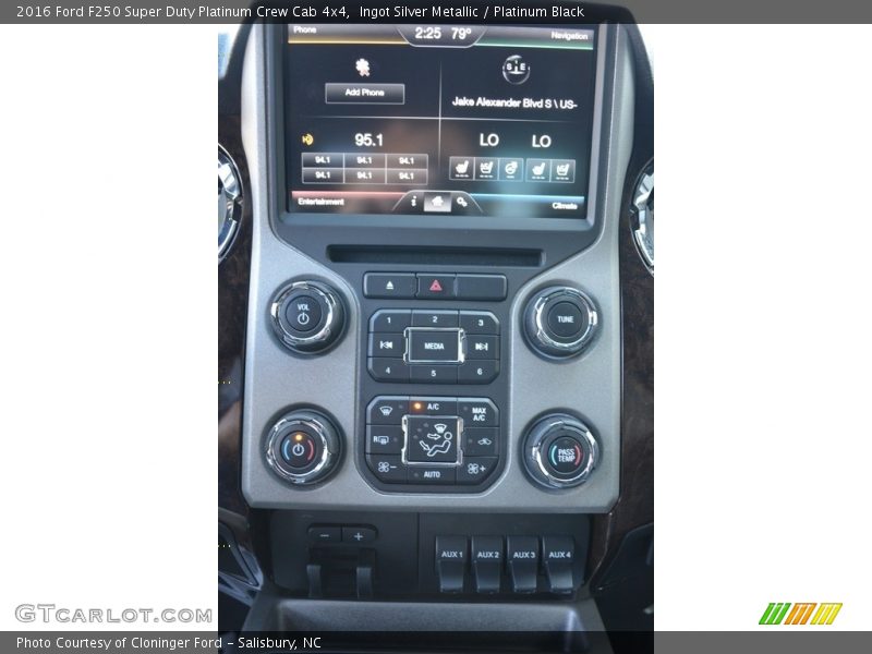 Ingot Silver Metallic / Platinum Black 2016 Ford F250 Super Duty Platinum Crew Cab 4x4