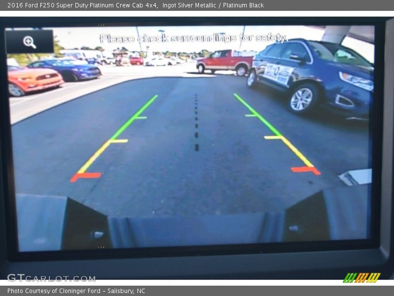 Ingot Silver Metallic / Platinum Black 2016 Ford F250 Super Duty Platinum Crew Cab 4x4