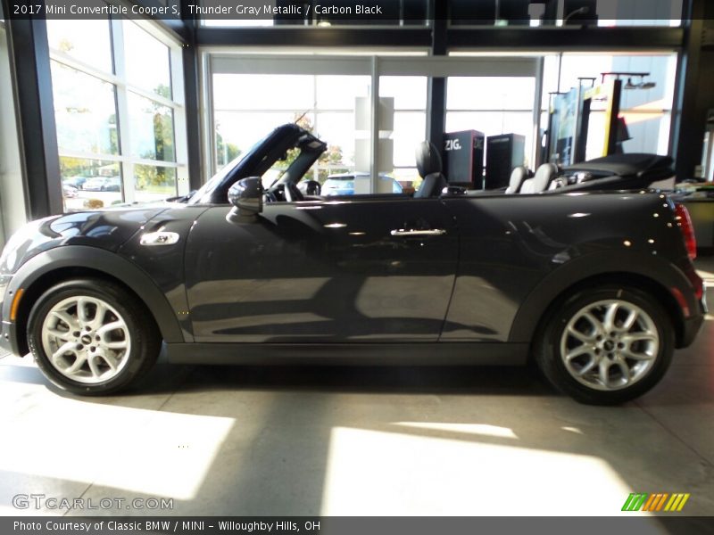 Thunder Gray Metallic / Carbon Black 2017 Mini Convertible Cooper S