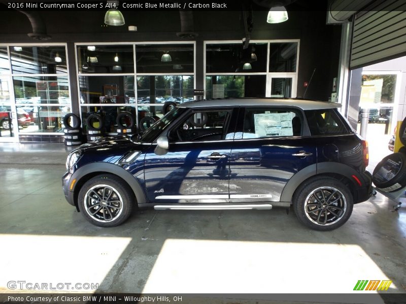 Cosmic Blue Metallic / Carbon Black 2016 Mini Countryman Cooper S All4