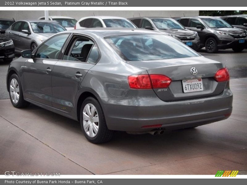 Platinum Gray Metallic / Titan Black 2012 Volkswagen Jetta S Sedan