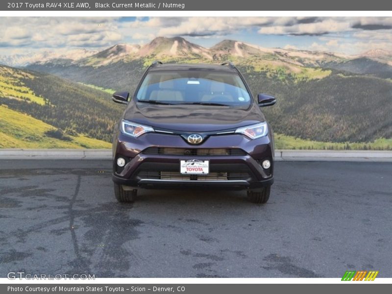 Black Current Metallic / Nutmeg 2017 Toyota RAV4 XLE AWD