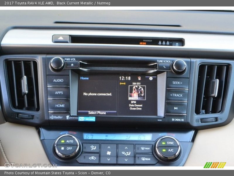 Black Current Metallic / Nutmeg 2017 Toyota RAV4 XLE AWD