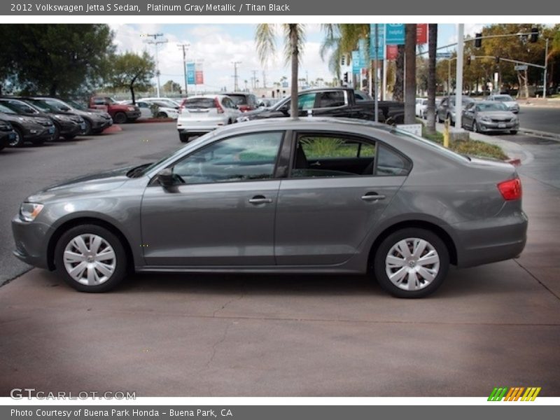 Platinum Gray Metallic / Titan Black 2012 Volkswagen Jetta S Sedan