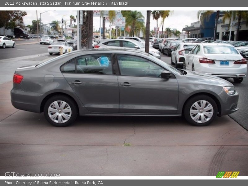 Platinum Gray Metallic / Titan Black 2012 Volkswagen Jetta S Sedan