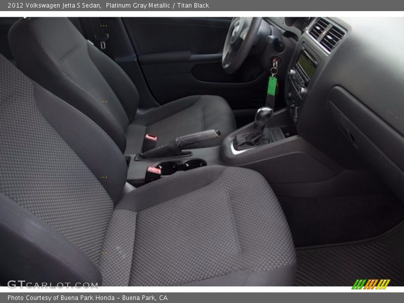 Platinum Gray Metallic / Titan Black 2012 Volkswagen Jetta S Sedan