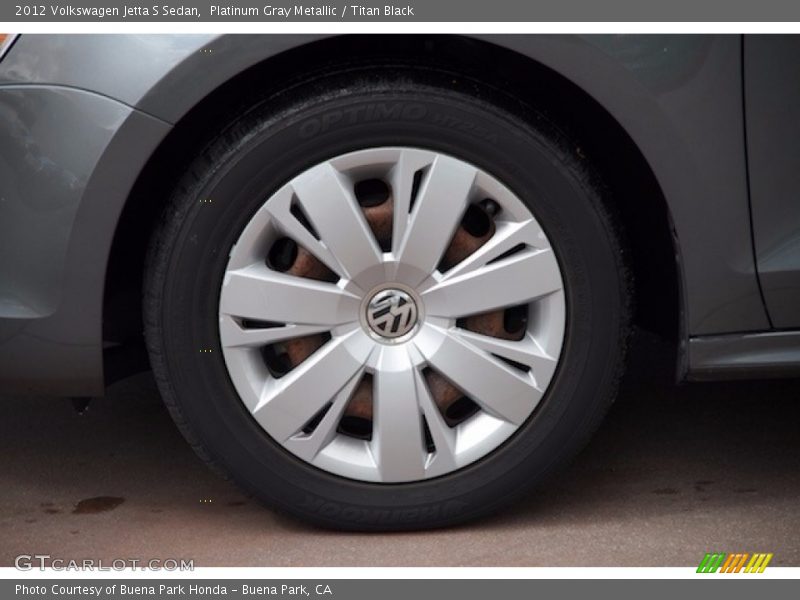 Platinum Gray Metallic / Titan Black 2012 Volkswagen Jetta S Sedan