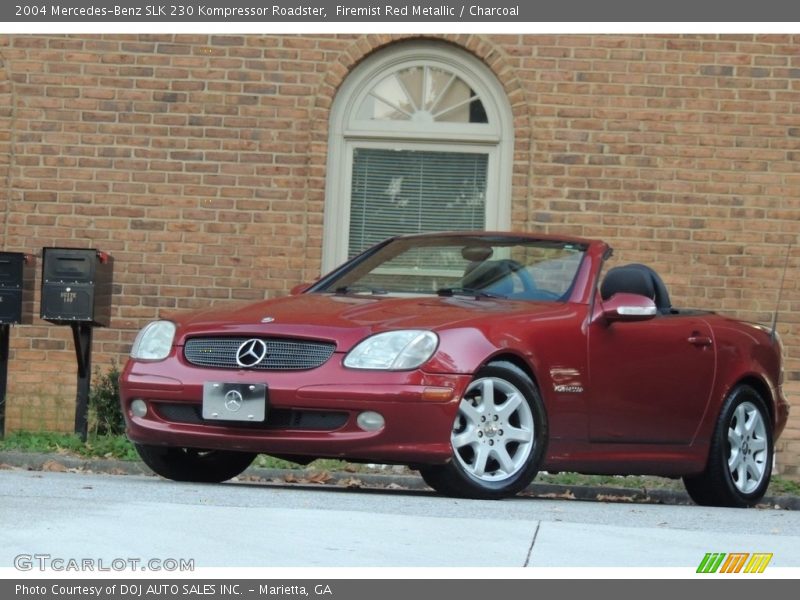 Firemist Red Metallic / Charcoal 2004 Mercedes-Benz SLK 230 Kompressor Roadster