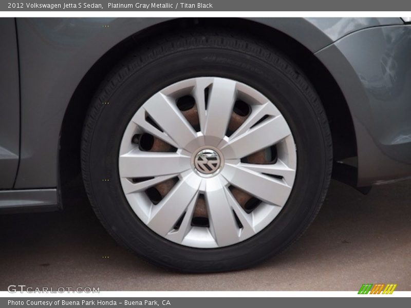 Platinum Gray Metallic / Titan Black 2012 Volkswagen Jetta S Sedan