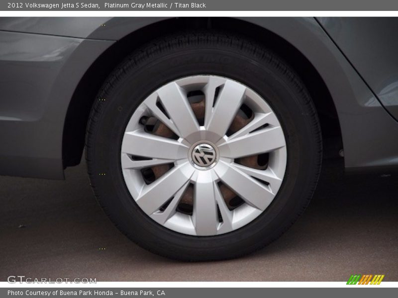 Platinum Gray Metallic / Titan Black 2012 Volkswagen Jetta S Sedan