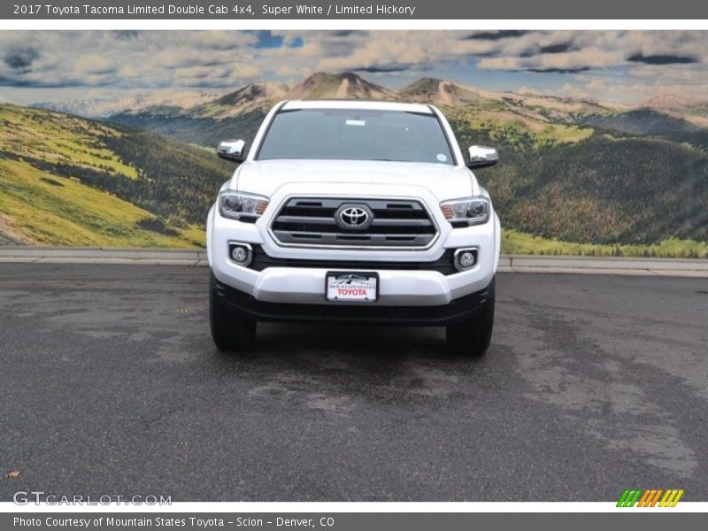 Super White / Limited Hickory 2017 Toyota Tacoma Limited Double Cab 4x4