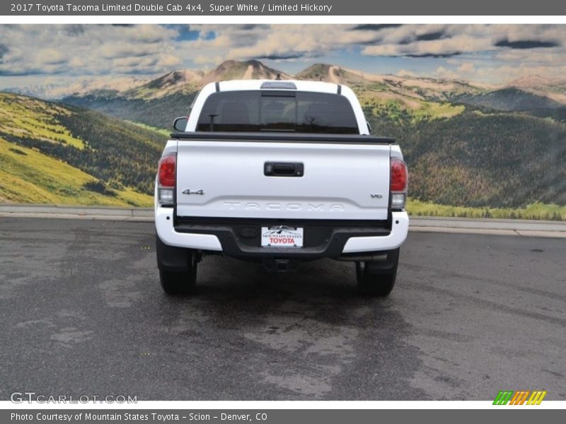 Super White / Limited Hickory 2017 Toyota Tacoma Limited Double Cab 4x4