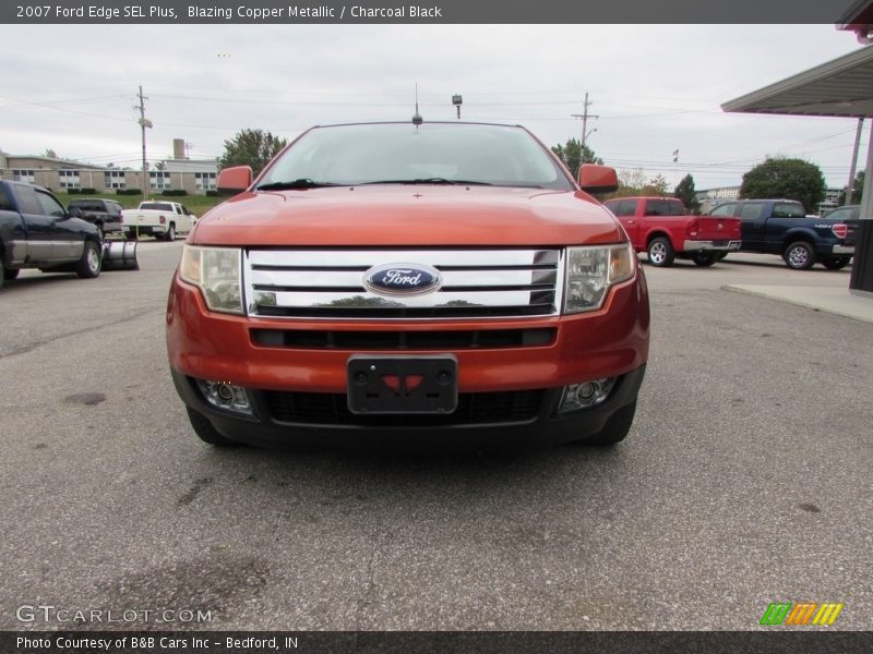 Blazing Copper Metallic / Charcoal Black 2007 Ford Edge SEL Plus