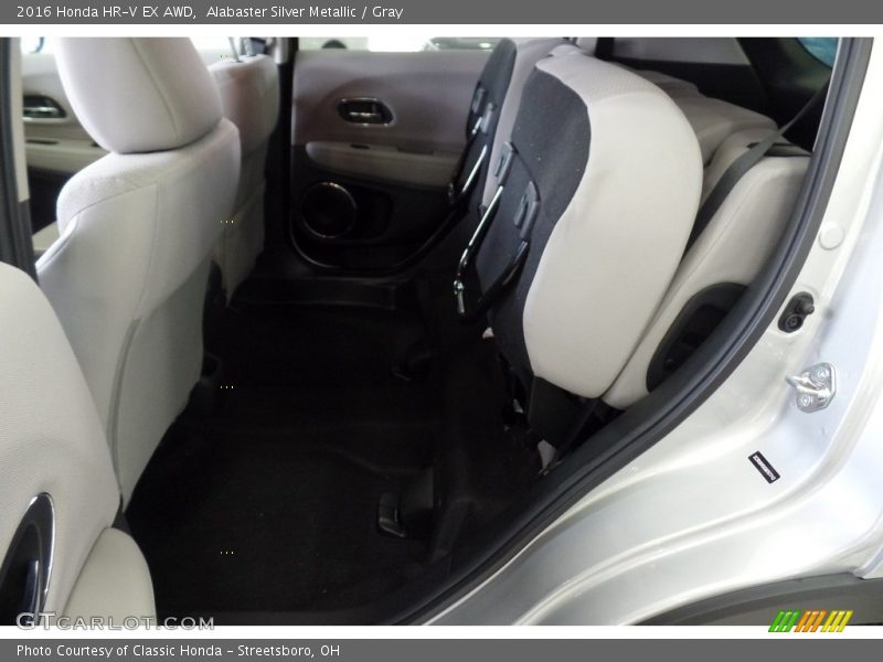 Alabaster Silver Metallic / Gray 2016 Honda HR-V EX AWD
